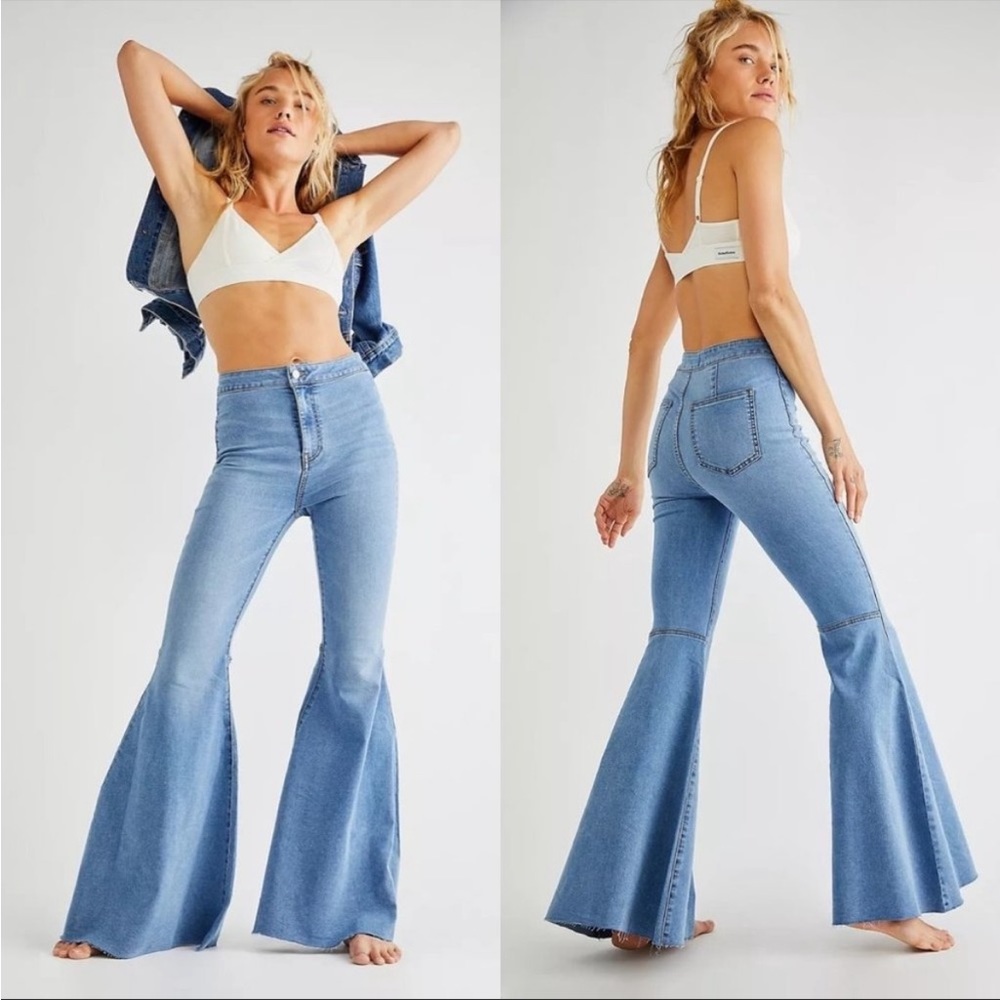 We The Free Flare Float On Pants Love Letters